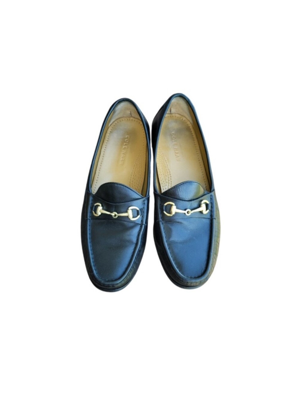 Cole Haan Horsebit Black Leather Slip On Loafer Dress Shoe Horse Bit Men 9.5